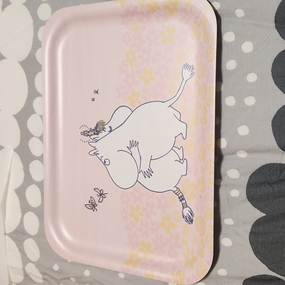 Muurla Moomin Hug Pink/ yellow Tray - Picture 2 of 3
